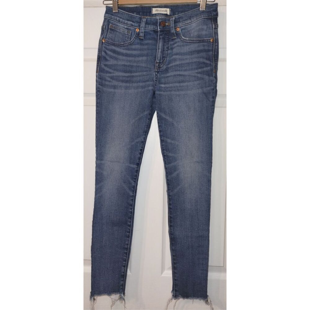 Women's Madewell 9" High-Rise Skinny Crop Blue Jeans (Size 26)